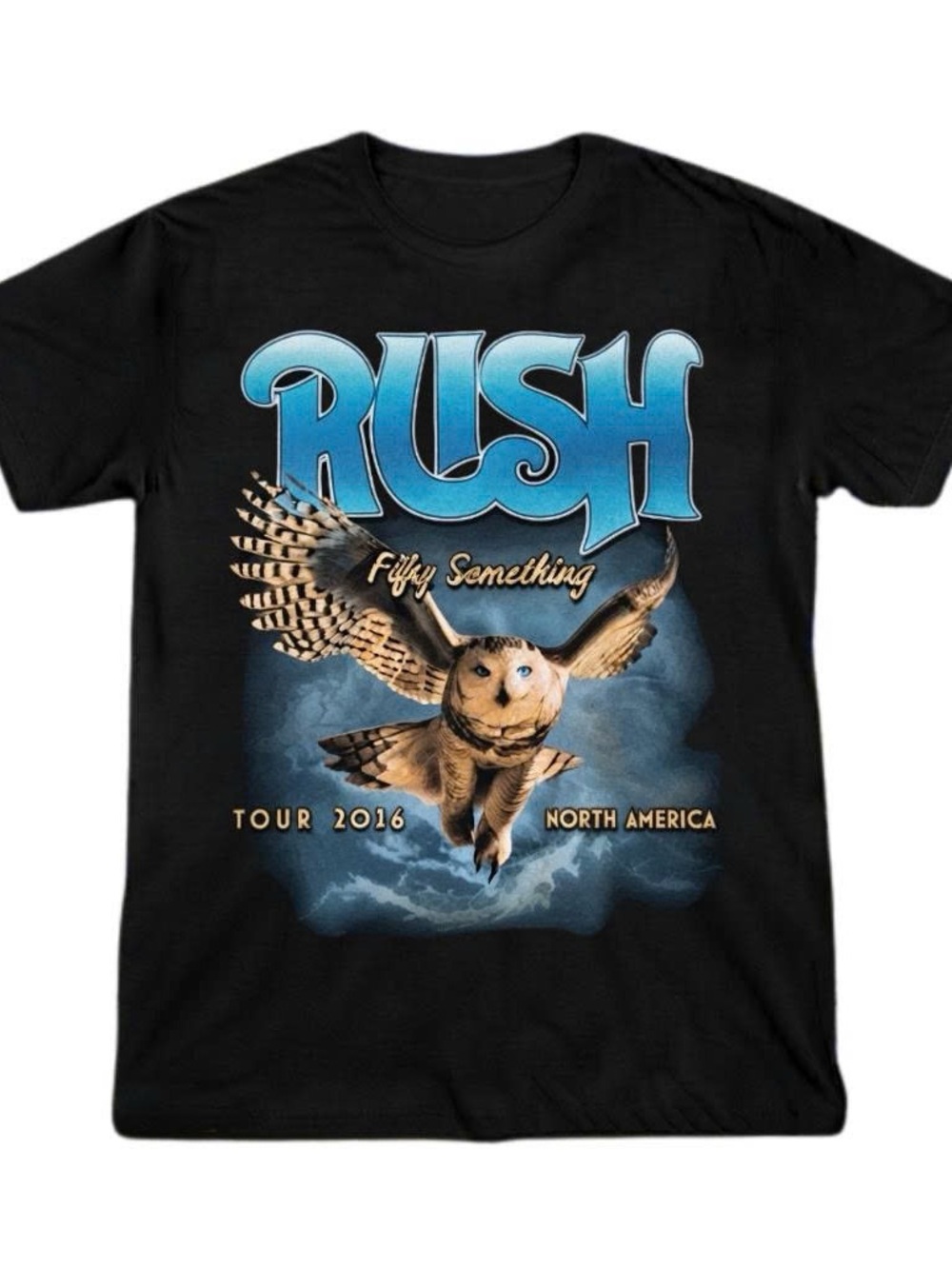 Rush Fifty Something North American Tour 2026 Owl Black T-Shirt